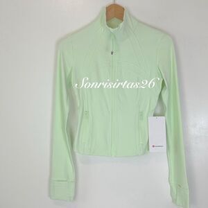 Lululemon Define Cropped Jacket Nulu Matche Magic Size 4 Pilates Princess NWT